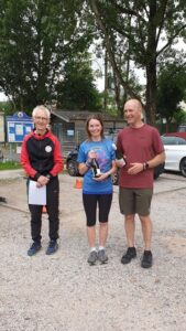 Ceri and Warren Oak won the mixed team prize in a time of 1:38:48